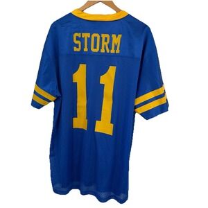 The Goldbergs TV Show Wardrobe Jersey Storm #11 Blue Yellow Sz L‎ Prop Haus COA